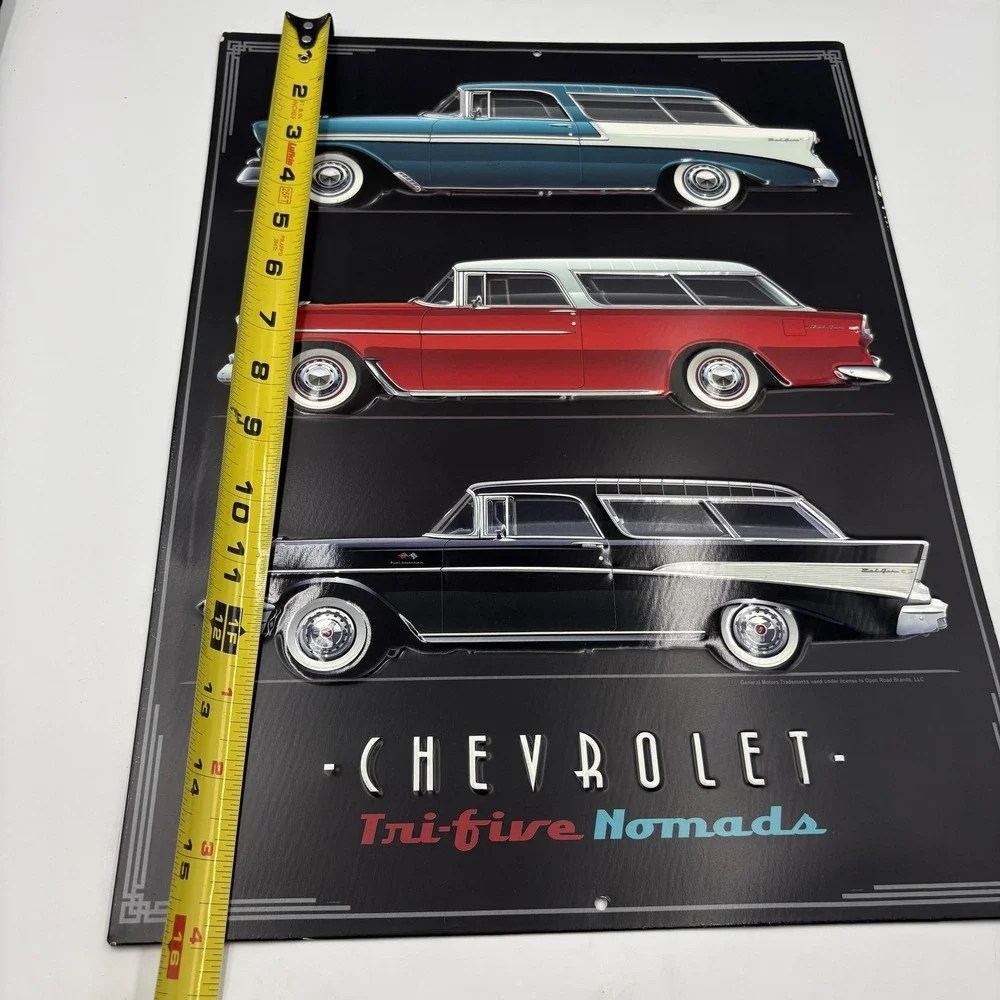 Open Road Brands Chevrolet Nomads Metal Wall Sign 12x16 Garage‎ Decor Retro